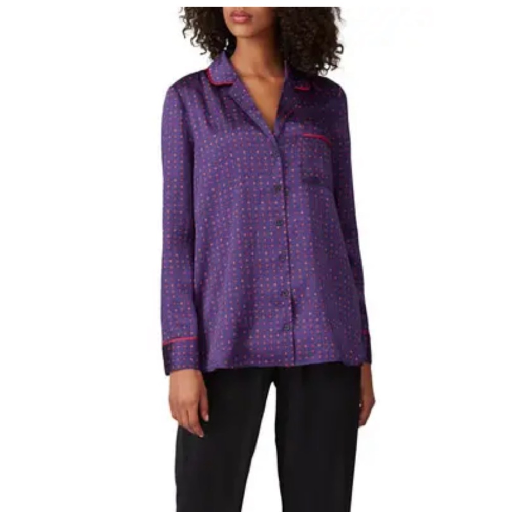 Thakoon Collective silky pajama style button down top